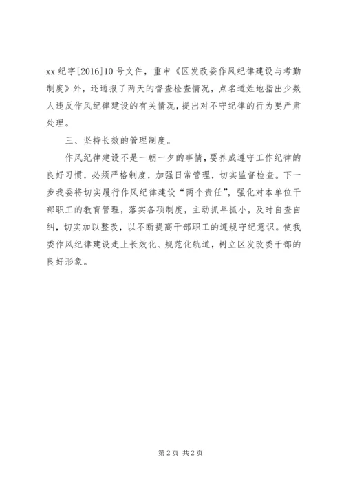 发改委纪律监查情况汇报范文.docx