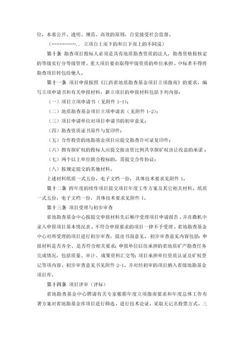 地质勘查项目管理办法实施细则.docx