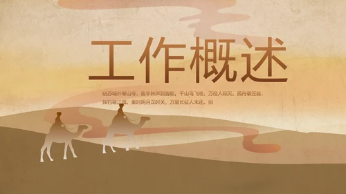新疆风情西域文化旅游圣地动态PPT