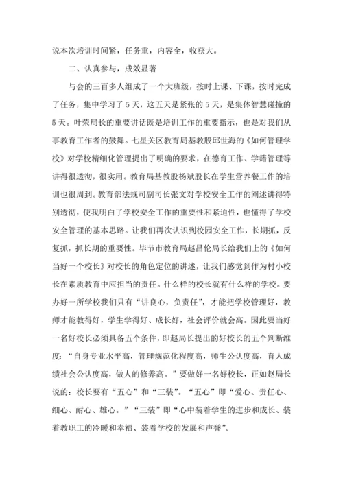 农村小学校长培训心得体会.docx
