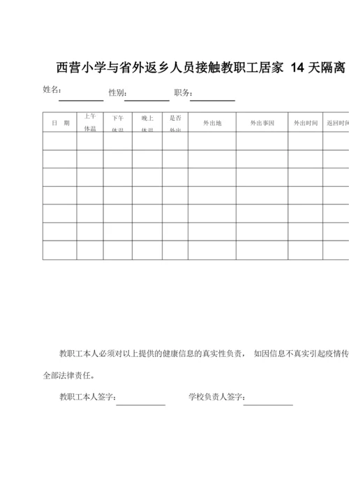 天居家隔离跟踪监测登记表完整.docx