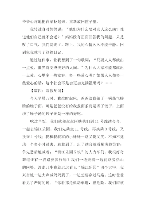 寒假见闻作文500字.docx