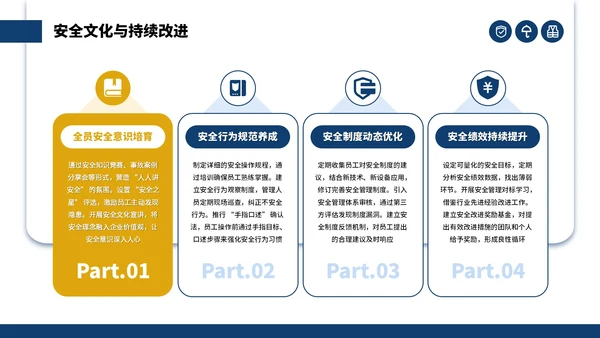 蓝色商务建筑工地安全生产月主题会议通用PPT模板