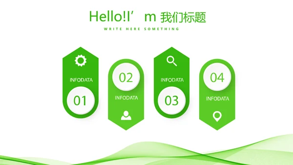 绿色小清新医药营销团队管理动态PPT