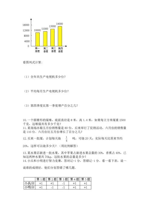 六年级小升初数学应用题50道附答案（模拟题）.docx