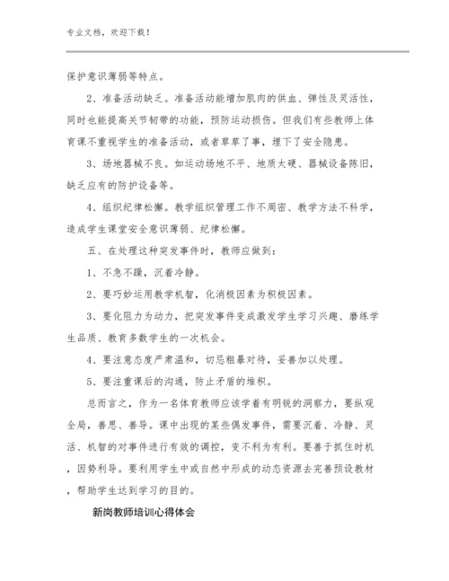 新岗教师培训心得体会例文30篇.docx