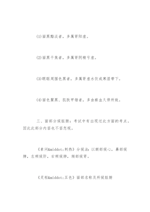 中医执业医师考试诊断学知识点总结.docx