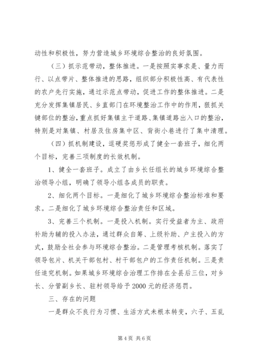 乡镇环境综合治理工作汇报.docx