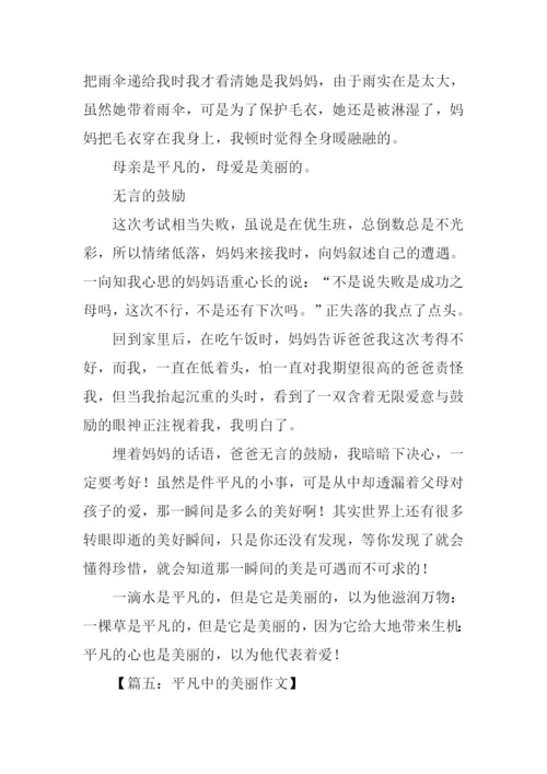 平凡中的美丽作文.docx