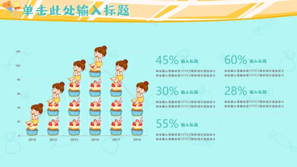 吃货节可爱女孩吃吃吃通用PPT模板