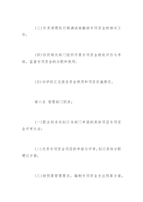 学校专项资金管理制度规定.docx