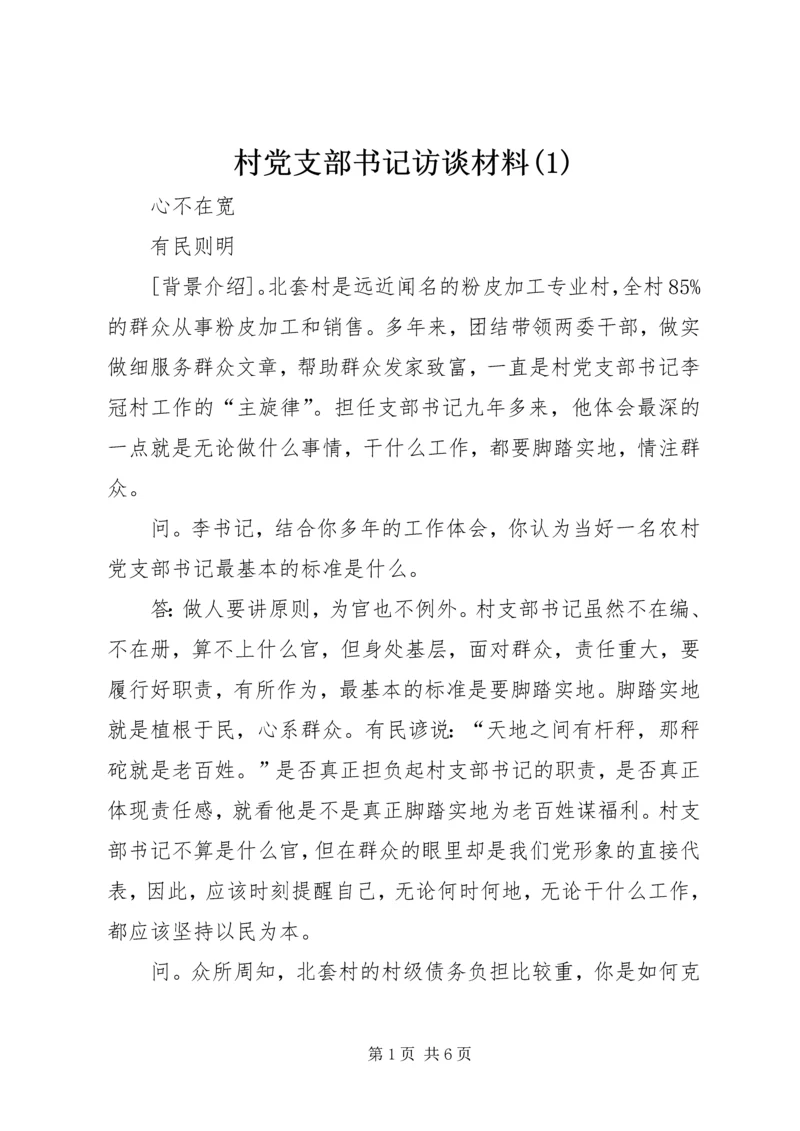 村党支部书记访谈材料(2).docx