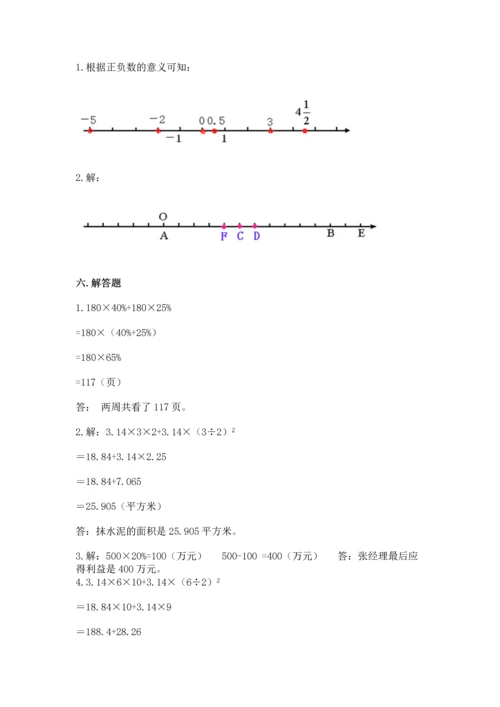 人教版六年级下册数学期末测试卷审定版.docx