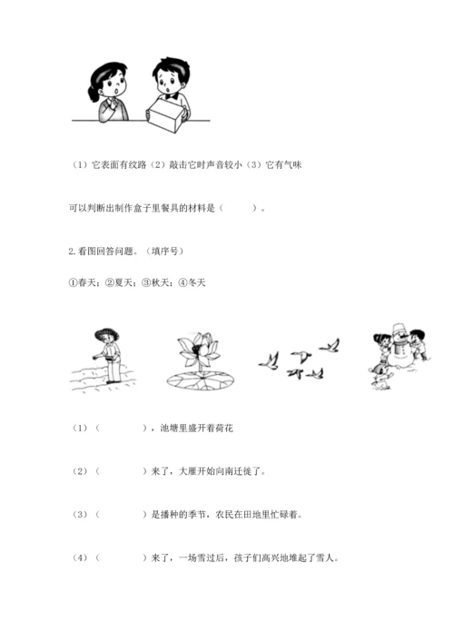 教科版科学二年级上册《期末测试卷》附答案解析.docx