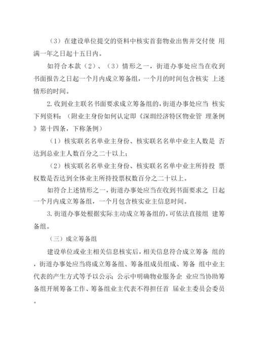 首次业主大会会议召开及业主委员会选举工作流程指引.docx