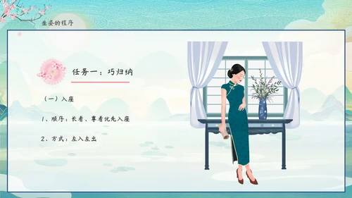 中华仪礼之邦坐姿礼仪培训PPT课件模板