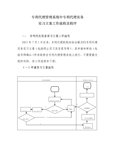 专利代理实务实习备案工作流程及程序.docx