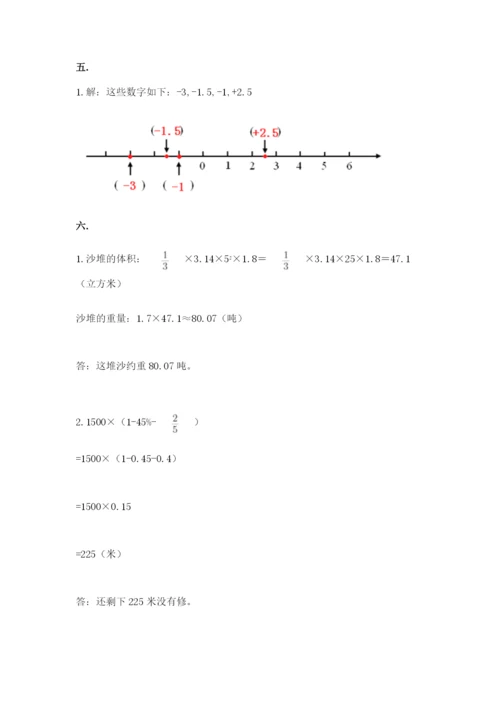 小升初数学综合练习试题（能力提升）.docx