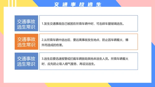 小学生交通安全知识培训PPT模板
