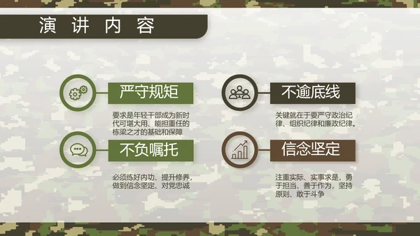迷彩风军队军事工作总结汇报动态PPT