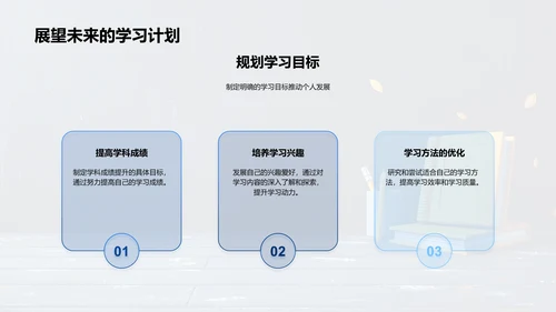 初一学习体验报告PPT模板