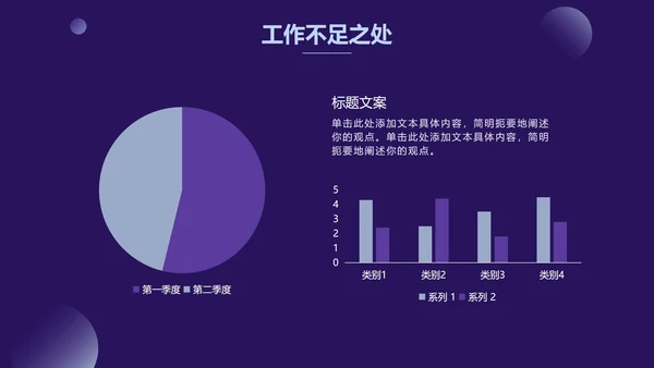 紫色渐变圆简约商务PPT模板