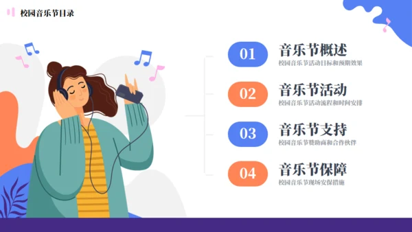 校园音乐节活动策划方案通用PPT模板