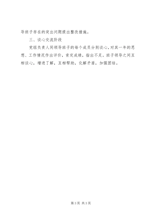 税务局党组关于召开××年度党组民主生活会安排意见.docx