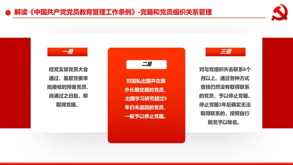 党员教育管理工作条例学习解读PPT模板