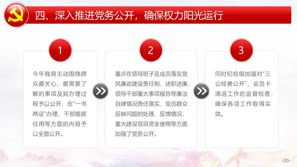 党风廉政建设自查报告PPT模板