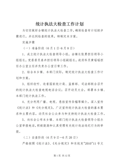 统计执法大检查工作计划.docx