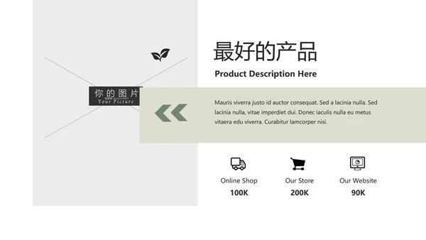 清新典雅绿茶果汁品牌茶文化宣传PPT模板