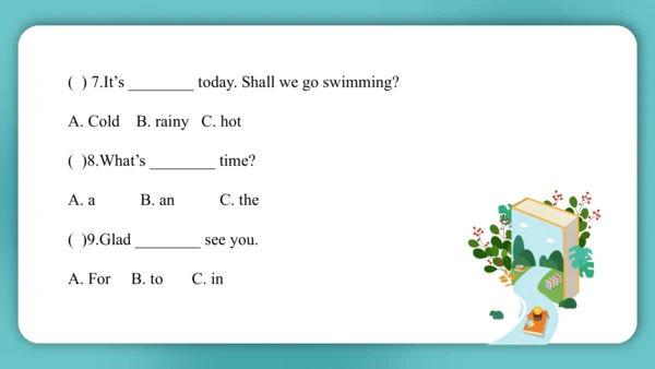 Unit 4  How's the weather today?  Lesson 23- Lesso