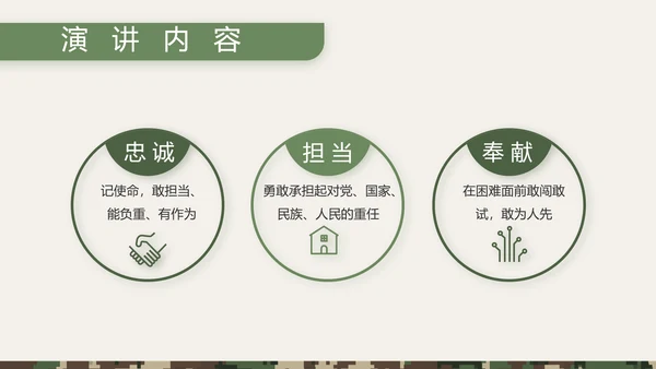 迷彩风八一部队士兵工作总结PPT