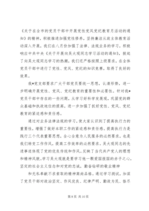 党风党性党纪教育活动总结.docx
