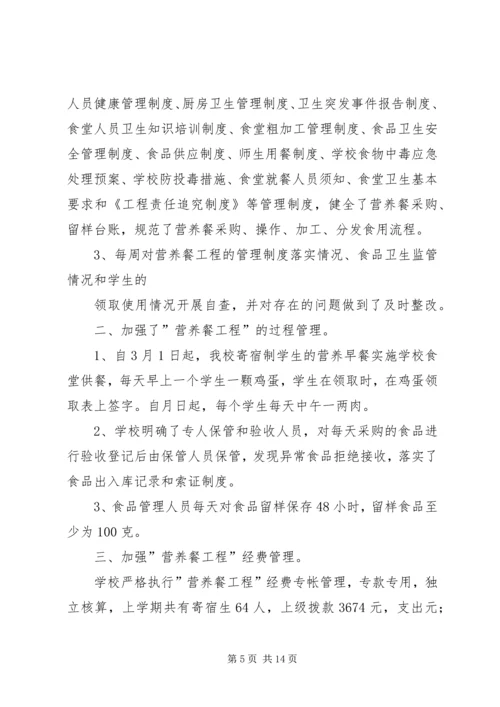 营养餐”工程的自查报告.docx