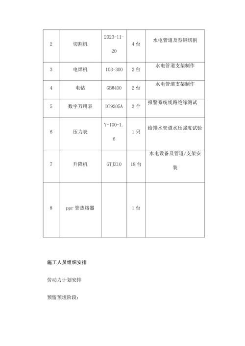 水电安装施工方案.docx