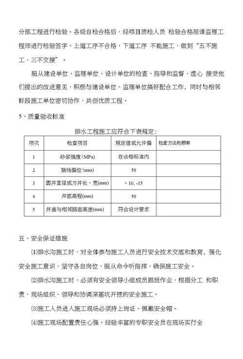 立交工程路基排水工程施工方案