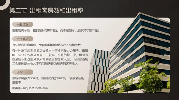 黑金商务酒店收益管理PPT模板酒店管理