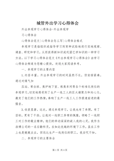 城管外出学习心得体会 (5).docx