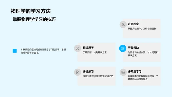 物理学基础教学PPT模板