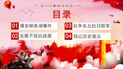 九一八事变勿忘国耻通用PPT模板