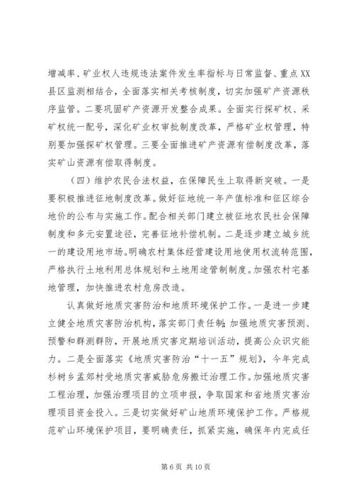 副县长在全县国土资源工作会上的讲话.docx