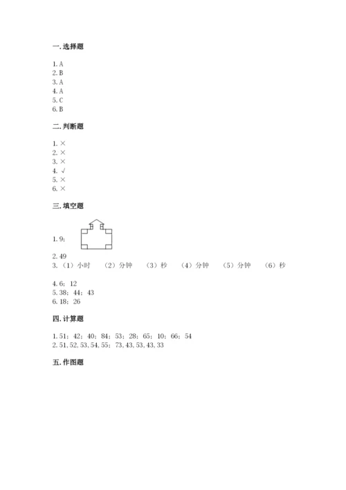 二年级上册数学期末测试卷及完整答案【各地真题】.docx