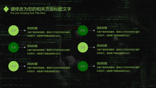 互联网信息安全汇报PPT模板