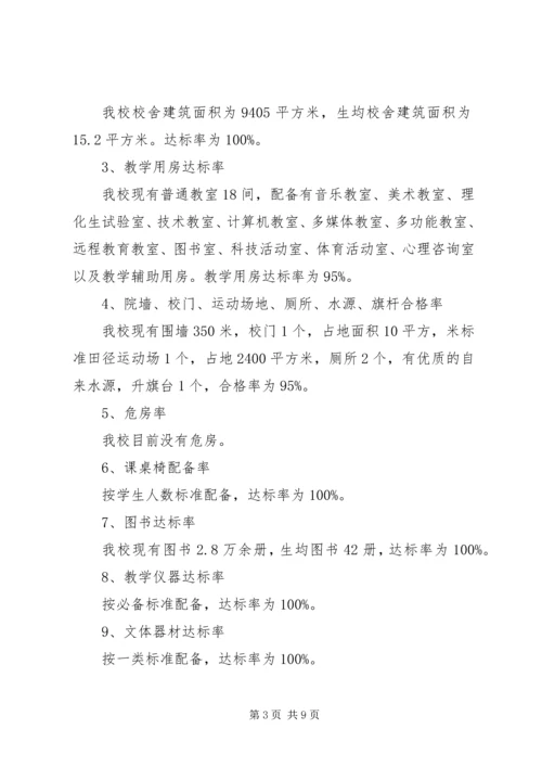 石羊镇中学义务教育均衡发展汇报材料.docx