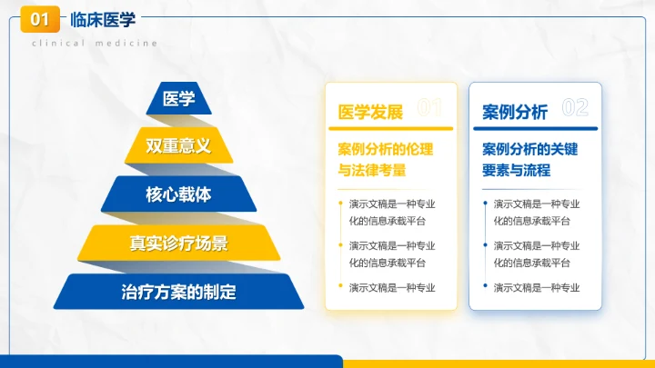 商务风临床医学案例分析PPT模板
