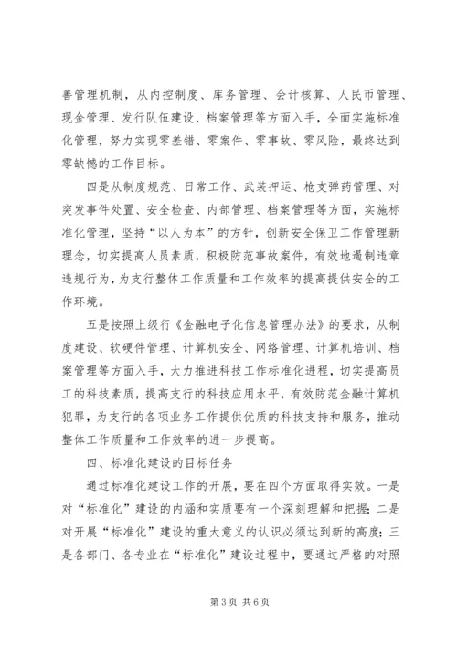 银行标准化管理实施方案 (8).docx