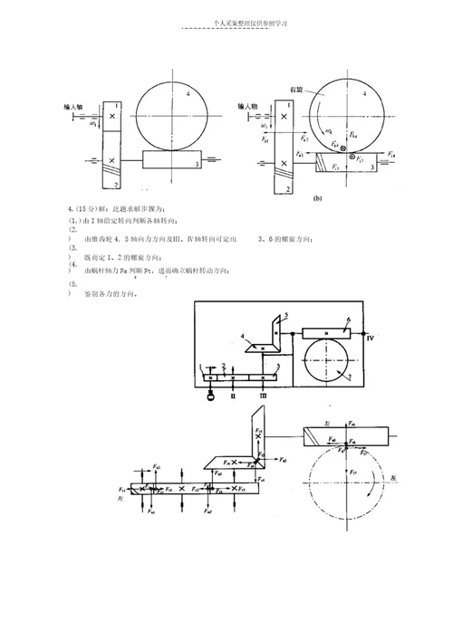 机械设计受力分析题