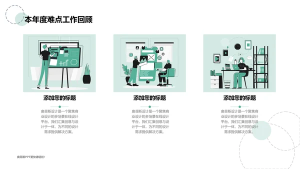 简约风工作项目总结汇报